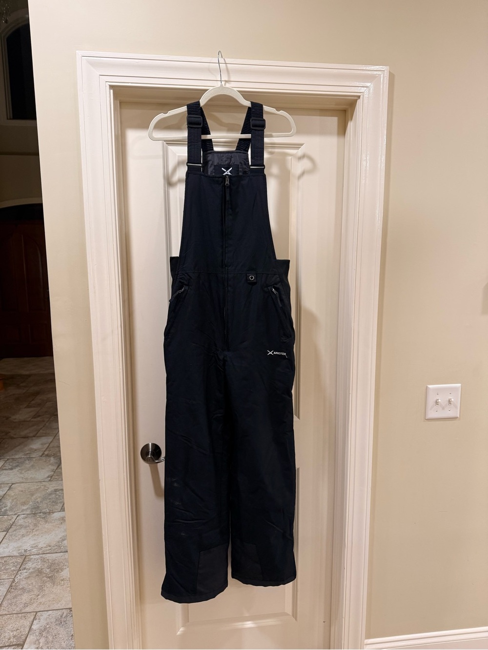 Men’s Arctic Black Snow Bib Overalls